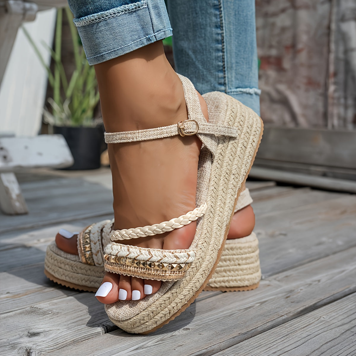 Sand Dune Braided Espadrille
