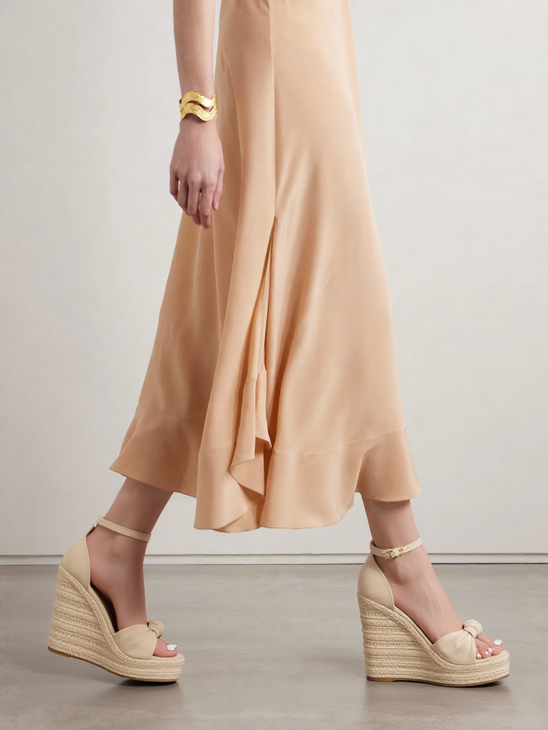 Moira | Sqaure Wedge Beige