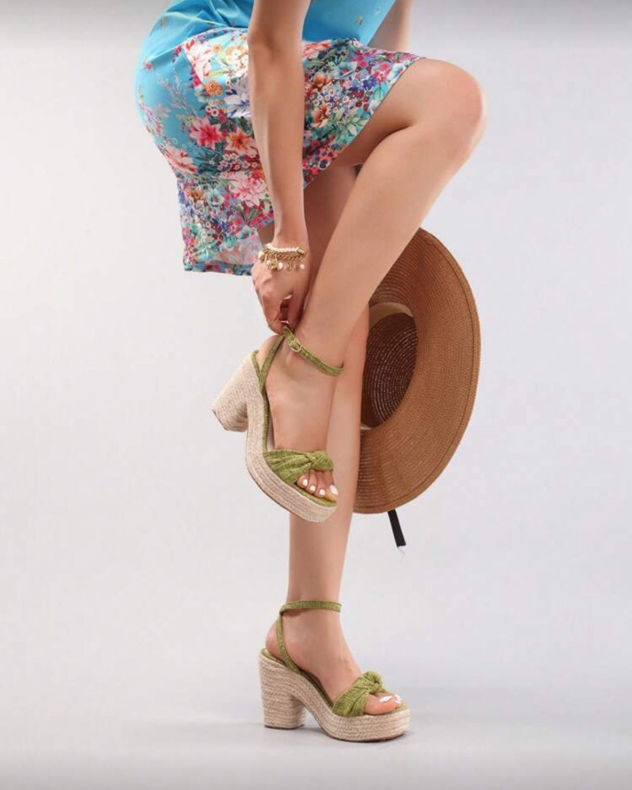 Moira | Split Wedge Green