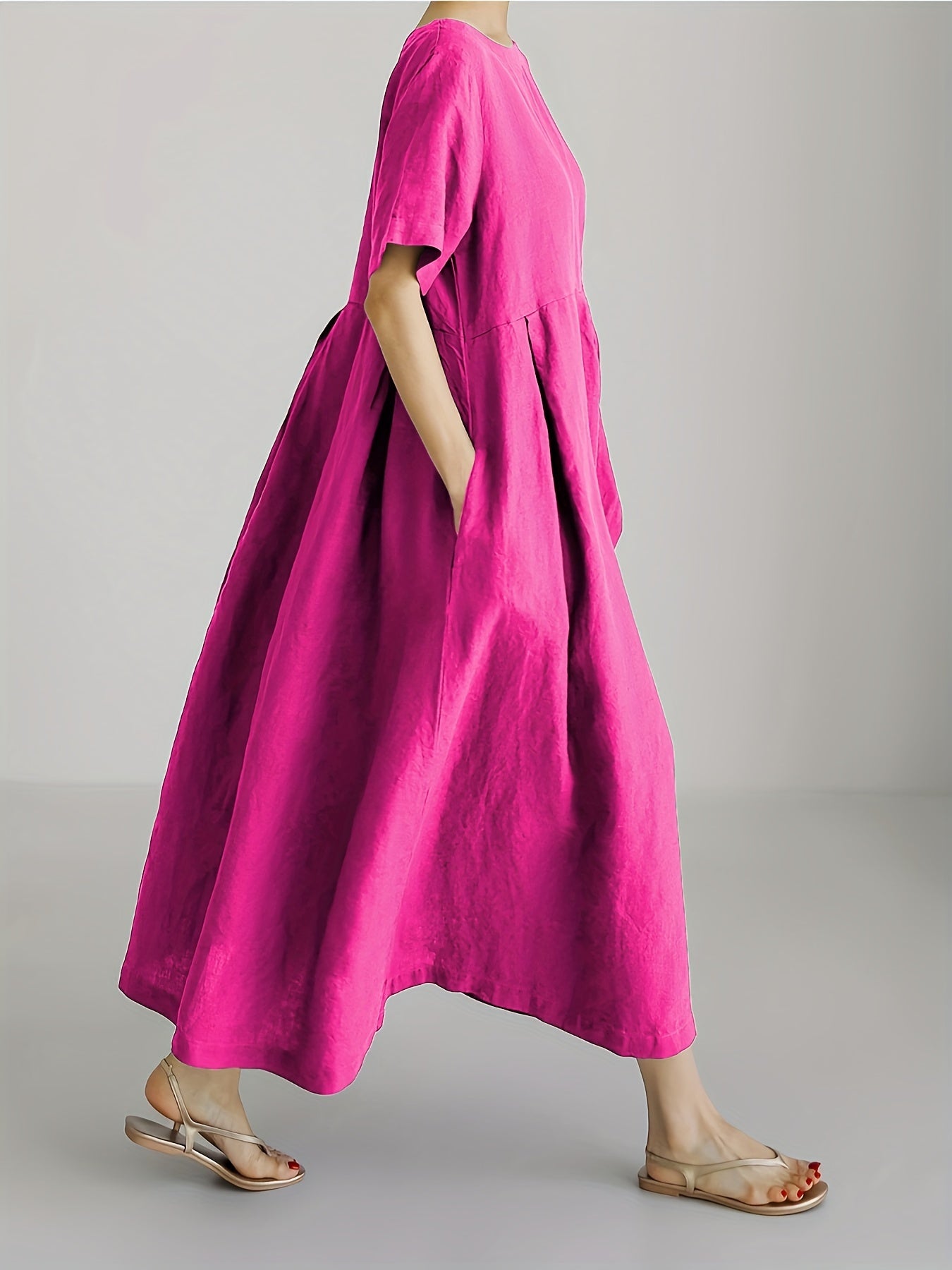 Vivid Hibiscus Dress